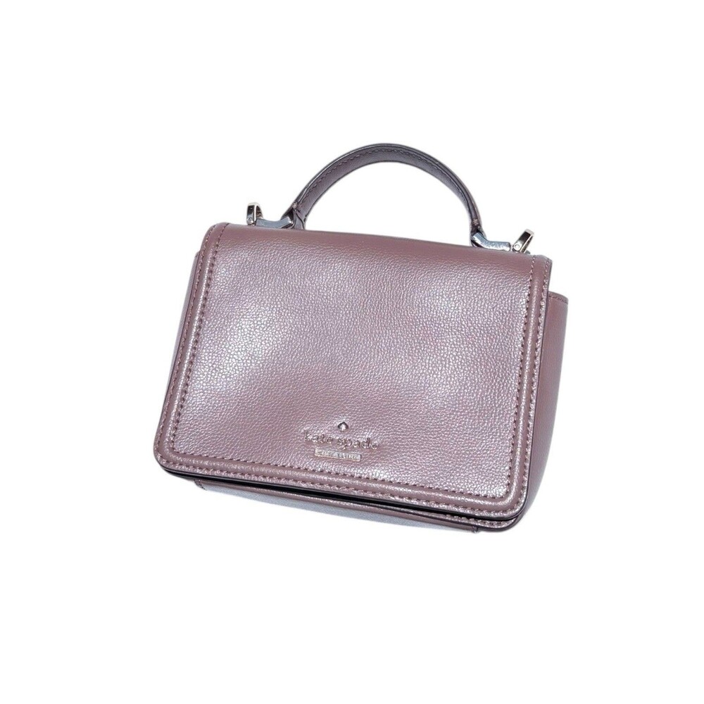 Kate Spade Patterson Drive Medium Maisie Satchel Taupe Leather Top Handle